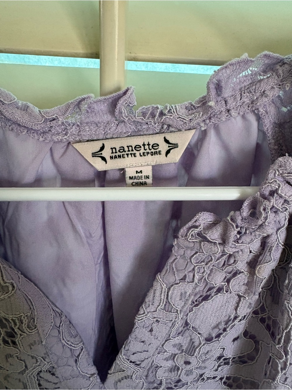 Nanette Lepore Lavender LaceTop